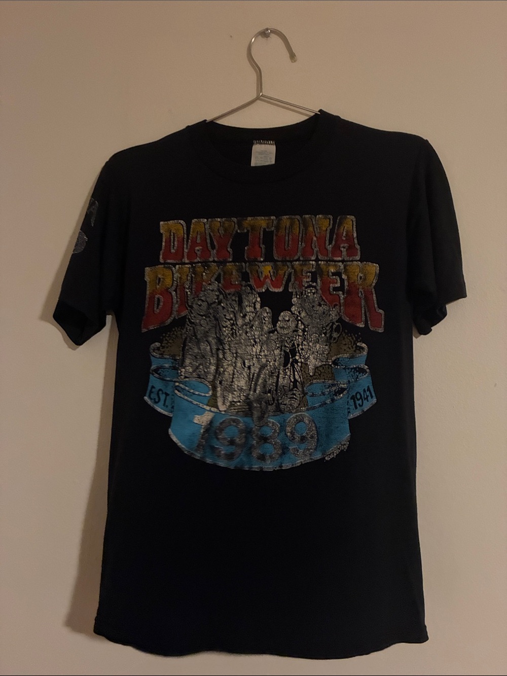 Harley-Davidson Black Daytona Bike Week 1989 Graphic Tee